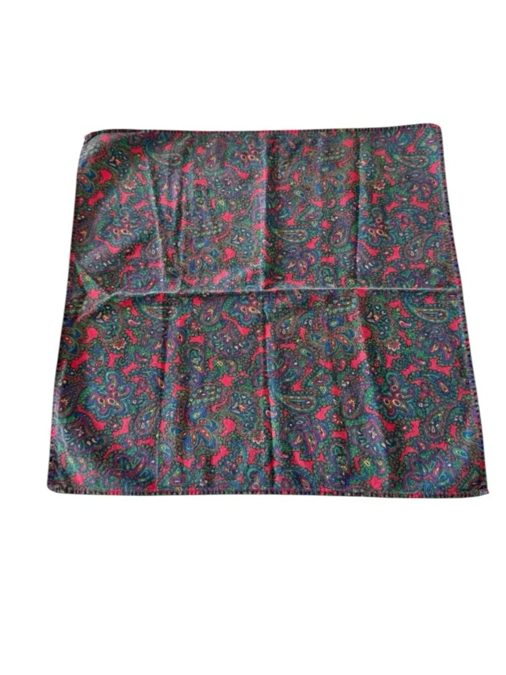 Vintage Land’s End Paisley Print Cotton Napkins Set of Four